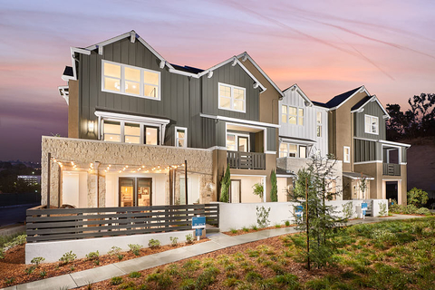 Round Barn, located in the Fountaingrove neighborhood of Santa Rosa, CA, is a community of brand-new townhomes with farmhouse-inspired architecture; pictured are the Model Homes, which are open daily for tours. (Photo: Business Wire)