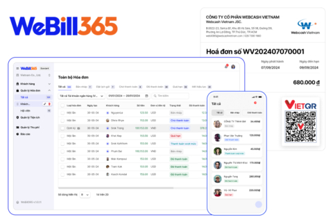 Webcash Global has officially launched WeBill365 in Vietnam: A specialized billing and payment solution. (Image Webcash Global)