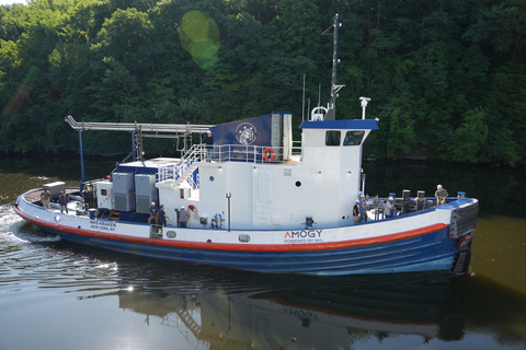 The NH3 Kraken: Amogy's carbon-free, ammonia-powered tugboat. (Photo: Business Wire)