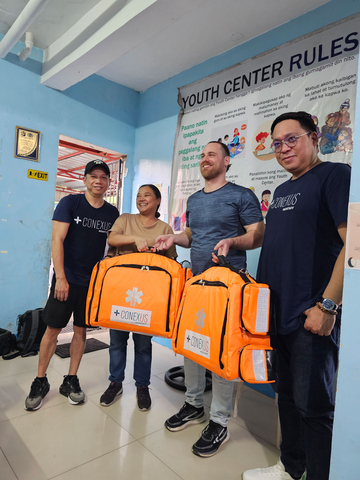 Conexus MedStaff is pleased to support the health and safety of young athletes by donating two new first-aid kits to the Fairplay for All Foundation in Payatas, Quezon City. These resources will help ensure proper care for the children, both during and after their activities, as part of our ongoing commitment to their wellbeing and development. (Photo: Business Wire)