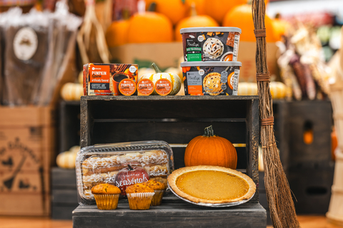 Southeastern Grocers, parent company and home of Harveys Supermarket and Winn-Dixie grocery stores, is helping customers fall into the new season with a selection of limited-edition, fall-inspired Own Brand products, including coffee, ice cream, pie, muffins and many other treats. (Photo: Business Wire)