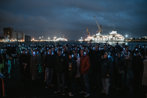 Shadowdock im Thompson Trockendock, Belfast, als Teil von Belfast 2024. Bild Studio Kin