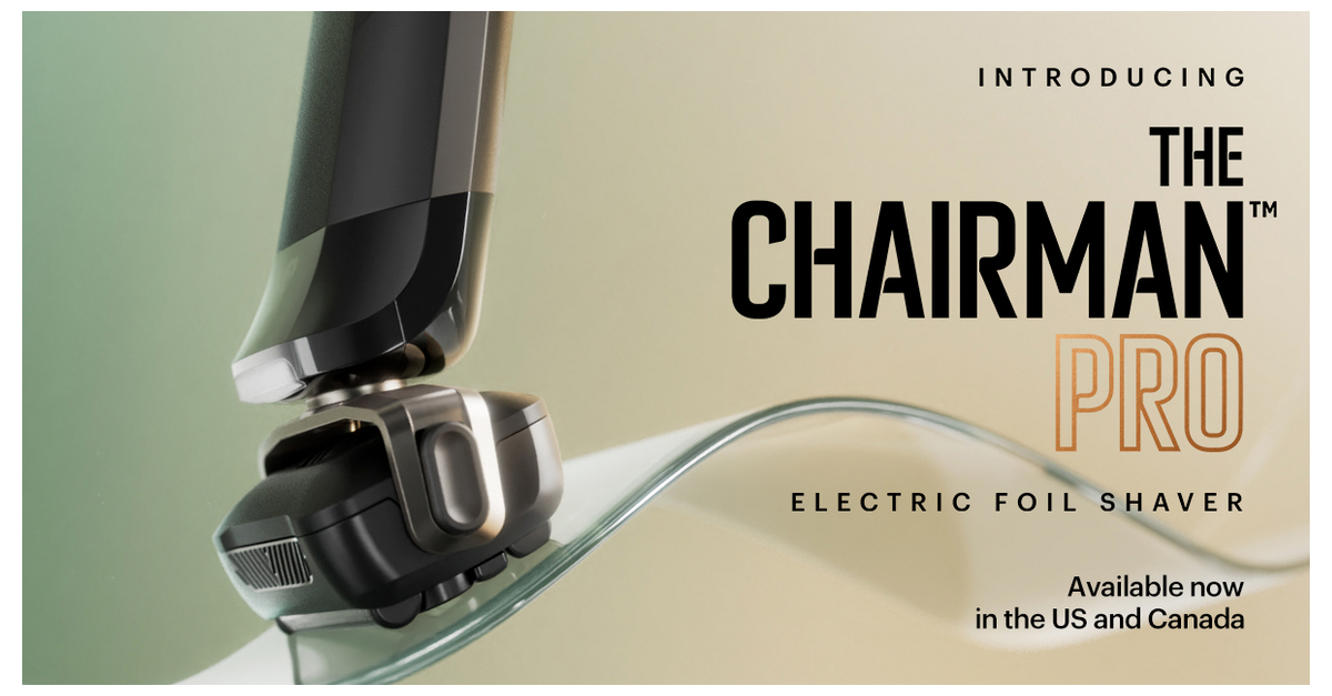 MANSCAPED® Launches The Chairman™ Pro Electric Foil Shaver and Premium