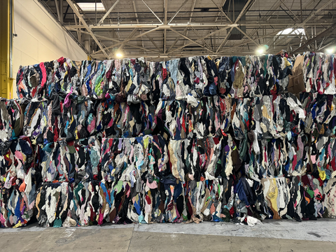 Post-consumer textiles are collected at various locations, including this US charity, and are then sent to sorting centers. (Photo: Business Wire)