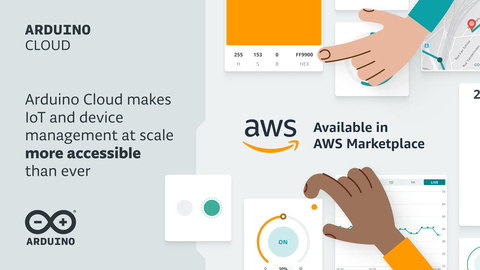 Arduino Cloud makes IoT and device management at scale more accessible than ever. Now available in AWS Marketplace. (Graphic: Business Wire)