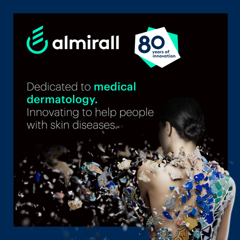 Almirall will be celebrating 80 years at the EADV 2024 (Graphic: Almirall)