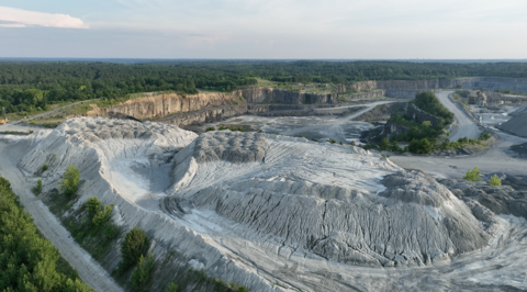 Millions of tons of safe and nutrient-rich volcanic basalt rock-dust, produced as a byproduct of the rock quarrying and aggregate industry. This material can safely and permanently remove and trap carbon dioxide for 10,000-100,000 years, while enriching soils and increasing crop yields on farms. (Photo: Business Wire)