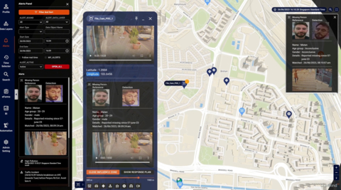 Facial Intelligence Technology Utilized in Safe Cities. Credit: Corsight AI