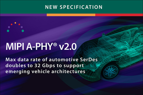 MIPI A-PHY v2.0 doubles the maximum data rate of the automotive high-speed asymmetric SerDes interface to enable emerging vehicle architectures. (Photo: Business Wire)