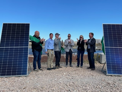 Ribbon cutting ceremony was held today at Signal Hill, marking the launch of innovative floating solar project. (Photo: Business Wire)