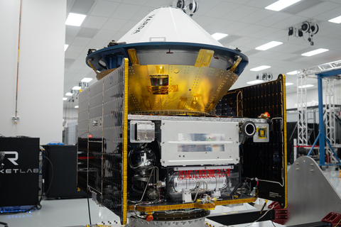 Rocket Lab has completed testing and integration of its second Pioneer spacecraft for Varda Space Industries, Inc. at its Spacecraft Production Complex and headquarters in Long Beach, California. (Photo: Rocket Lab)