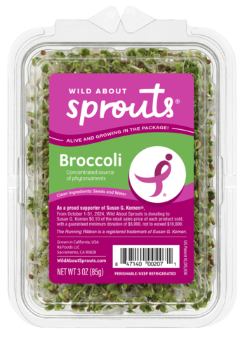 During National Breast Cancer Awareness Month in October, all Wild About Sprouts® products will feature special Susan G. Komen®-branded pink packaging. (Photo: Business Wire)