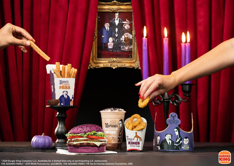 Burger King Gets a Jump Scare on Halloween with Limited Time Menu Additions Inspired by the Kookiest Family Around The Addams Family Business Wire