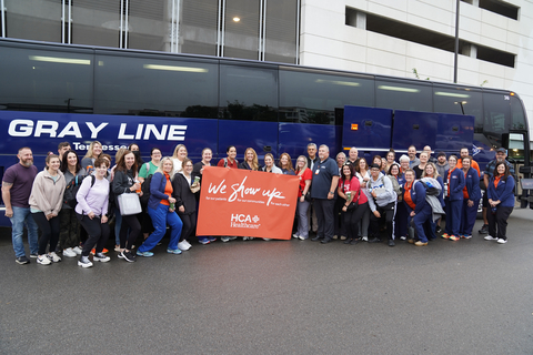 On September 29, 2024, more than 100 HCA Healthcare nurses traveled to western North Carolina to provide support and relief for caregivers at Mission Hospital. (Photo: Business Wire)