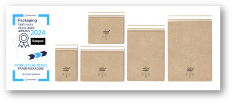 Ranpak wins the Product Launches – Paper Packaging award for the naturemailer™, an eco-friendly padded mailer that is 100% paper and fully curbside recyclable. (Graphic: Business Wire)