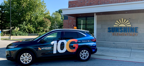 Mediacom vehicle in front of Springfield Public School location. (Photo: Business Wire)