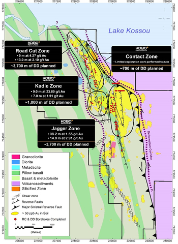 Figure 2: Proposed 10,000 m Diamond Drill Program Collar Locations (Graphic: Business Wire)