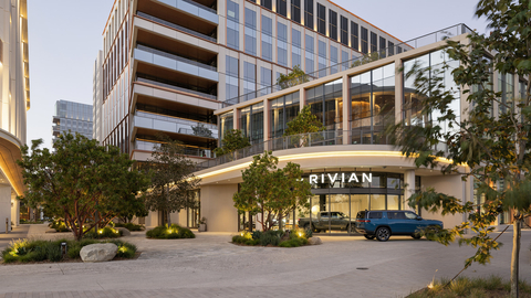 Rivian Showroom at RaDD. Courtesy IQHQ / Photo by Sudenim Visual Media