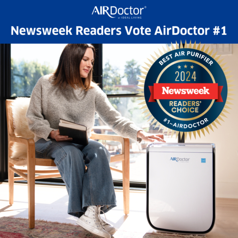 Newsweek Readers Vote AirDoctor #1 (Photo: Business Wire)