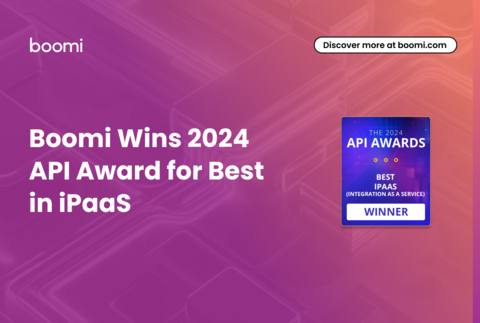 original Boomi Wins 2024 API Award for Best in iPaaS (Graphic: Business Wire)