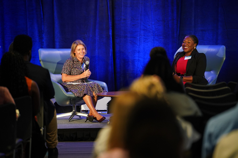 The Jed Foundation (JED) hosted its second-annual Policy Summit on October 1-2, 2024. (Pictured, from left to right: Amy Kennedy, Co-Founder of The Kennedy Forum; Dr. Zainab Okolo, Senior Vice President of Policy, Advocacy, and Government Relations at JED) (Photo: Business Wire)