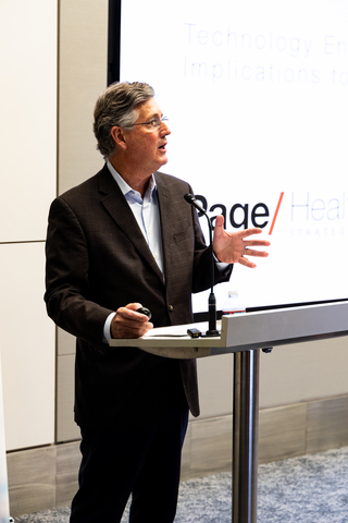 thumbnail Dr. Lawrence Hanrahan presented at Page's first annual Health Forward symposium, addressing academic medical center myths, technology enablers, and implications for the built environment.
Image courtesy of Page.