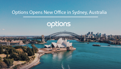 Options today announced the opening of its new office in Sydney, Australia. This expansion is a key milestone in Options’ global growth strategy and reinforces its commitment to providing best-in-class infrastructure and support to clients across the Asia-Pacific region. (Photo: Business Wire)