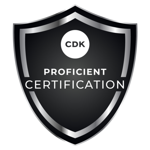 Included as part of their CDK product certification experience, dealer employees will receive a digitally verifiable certificate, recognized by industry associations and employers as a mark of excellence. Candidates can reconfirm their expertise in role and product yearly by completing any new training course content and passing the certification assessment. (Graphic: Business Wire)