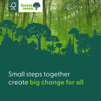 This year’s FSC Forest Week campaign, themed “Small steps together create big change for all”, highlighted the power of collective action in driving positive change for both people and the planet. (Graphic: Business Wire)