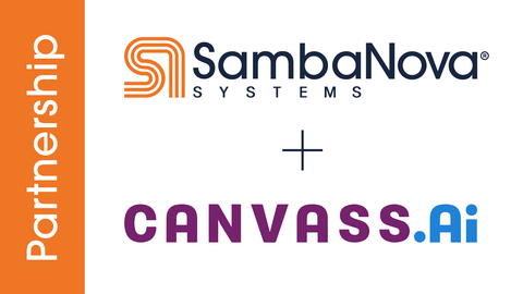 SambaNova and Canvass will deliver a complete AI platform, combining SambaNova's AI hardware and software capabilities with Canvass' AI solution to verticalize AI deployments (Graphic: Business Wire)