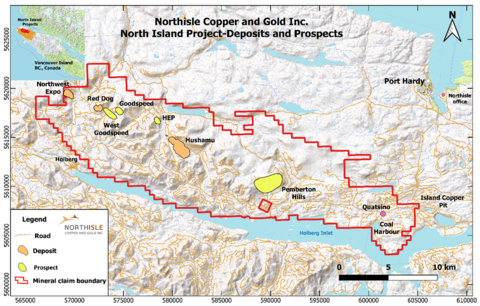 Figure 1: North Island Project Showing Deposit and Target Locations (Graphic: Business Wire)