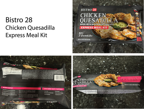 Bistro 28 Chicken Quesadilla Express Meal Kit (Graphic: Business Wire)