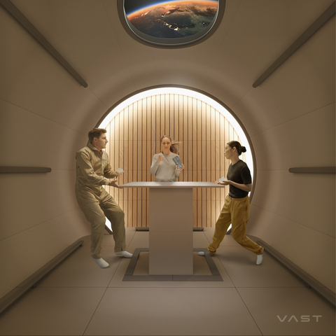 Haven-1 deployable communal table, credit: Vast