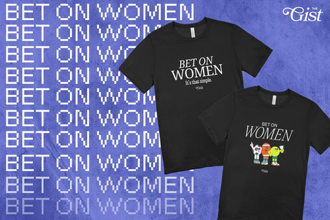 The GIST launches limited edition "Bet on Women" merchandise collection to celebrate 1 million subscribers milestone. (Photo: Business Wire)