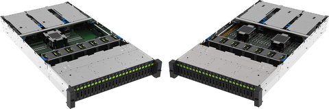 Jabil's J421E-S (left) and J422-S (right) servers are designed for AI, fintech, and cloud applications, leveraging AMD and Intel technology for top-notch scalability and efficiency. (Photo: Business Wire)