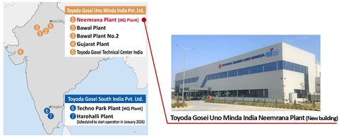 Development and production locations in India (Graphic: Business Wire)