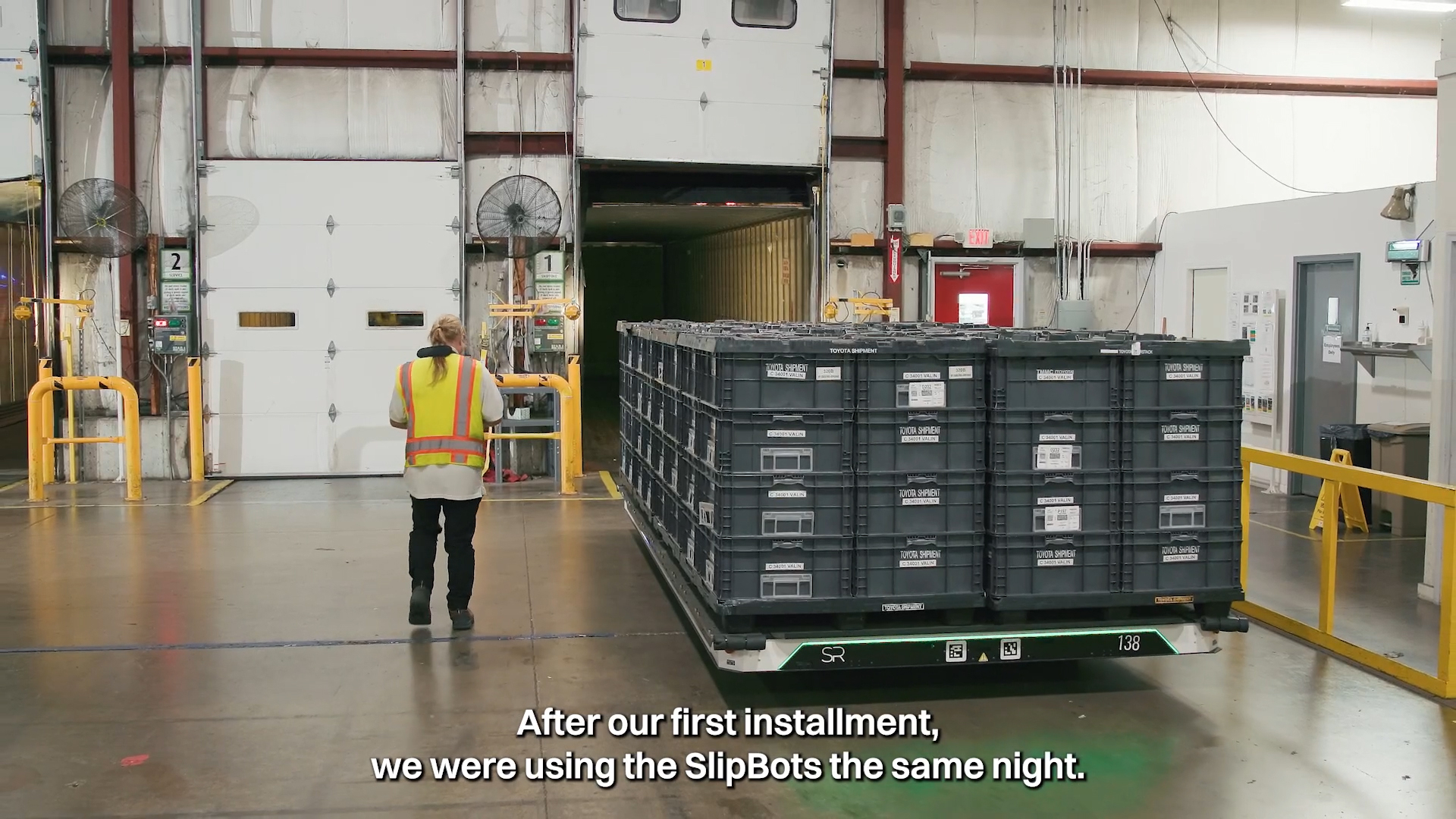 Valeo transformed its trailer loading / unloading operations with Slip Robotics. They achieved 6X faster loading and unloading, reduced transportation waste, and improved safety. This partnership shows how easy and impactful dock automation can and should be.