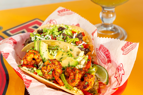 Don't miss out on Fuzzy's Taco Shop's Surf ‘N Turf combo - available for just <money>$7</money> for a limited time. Wash it down with an 18-ounce Miller Lite draft for only <money>$3.</money> (Photo: Business Wire)