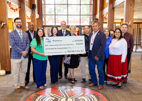 The Federal Home Loan Bank of Dallas awarded a $150,000 Native American Housing Opportunities Fund grant through its member Austin Bank to the housing authority of the Alabama-Coushatta Indian Tribe of Texas for affordable housing initiatives. (Photo: Business Wire)