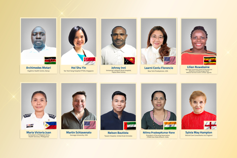 original Top 10 finalist nurses for Aster Guardians Global Nursing Award 2024 (Photo: AETOSWire)