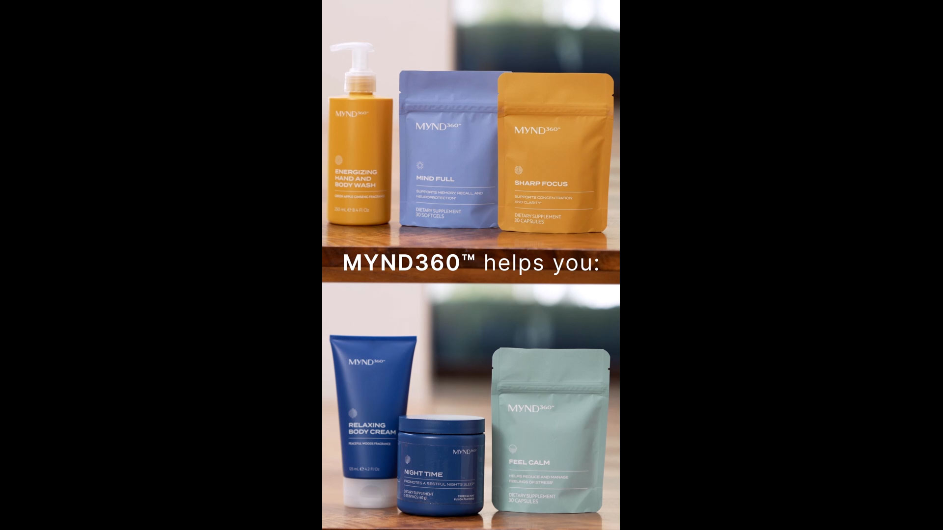 MYND360 is a new line of clinically proven formulas to support core needs for cognitive well-being.