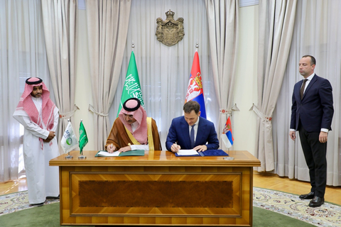 thumbnail The Saudi Fund for Development (SFD) has signed three development loan agreements with the Republic of Serbia worth $205 million to fund key projects (Photo: AETOSWire)