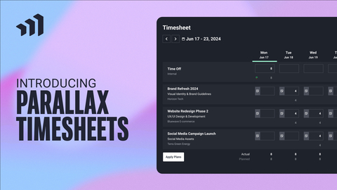 Parallax Timesheets (Graphic: Business Wire)