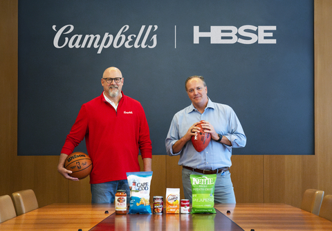 Mark Clouse, Campbell’s President and CEO and Tad Brown, CEO, Harris Blitzer Sports & Entertainment (Photo: Business Wire)