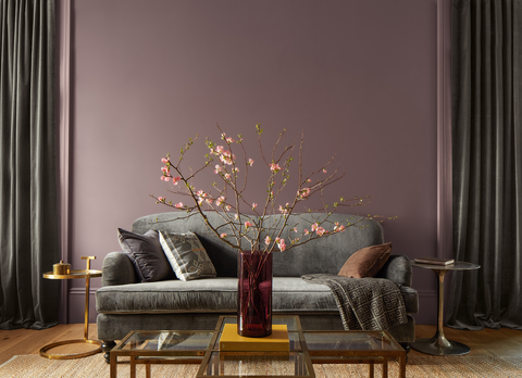 Benjamin Moore released its Color of the Year 2025 as Cinnamon Slate 2113-40, a delicate mix of heathered plum and velvety brown. (Photo: Business Wire)