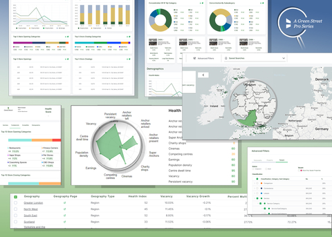 Retail Analytics Pro seamlessly integrates detailed UK property-level retail data with Green Street’s renowned analytics capabilities via a rich and dynamic platform. (Graphic: Business Wire)