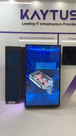 KAYTUS all liquid-cooling cabinet solution (Photo: Business Wire)