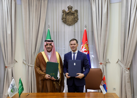 original H.E. Sultan Al-Marshad, CEO of the SFD, and H.E. Siniša Mali, Serbia’s Deputy Prime Minister and Minister of Finance (Photo: AETOSWire)