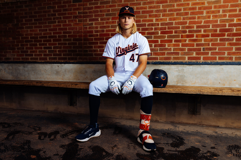 Luke Hanson in new UVA x EvoShield uniform (Photo: Business Wire)