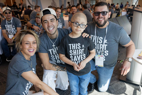 thumbnail Fey, Mario Bautista, St. Jude patient Miguel and "Oscar" Ivan Treviño (Photo: Business Wire)
